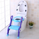 Eazy Kids Step Stool Foldable Potty Trainer Seat - Light Blue