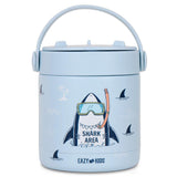 Eazy Kids Super Shark Stainless Steel Insulated Food Jar 350ml - Blue