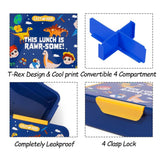 Eazy Kids T-Rex Lunch Box 850ml - Blue