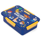 Eazy Kids T-Rex Lunch Box Set And Tritan Water Bottle 450ml With Snack Box - Blue