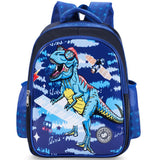 Eazy Kids T-Rex School Bag 13Inch - Blue