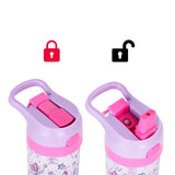 Eazy Kids Mermaid Tritan Lunch Box with Water Bottle 420ml - Purple