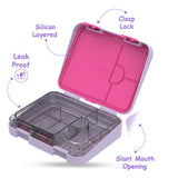 Eazy Kids Mermaid Tritan Lunch Box with Water Bottle 420ml - Purple