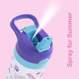 Eazy Kids Tritan Water Bottle With Spray 500ml - Purple