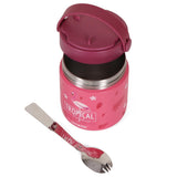 Eazy Kids Tropical Stainless Steel Insulated Food Jar 350ml - Pink