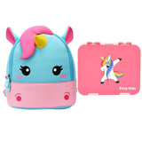 Nohoo Unicorn Bag With Bento Lunch Box - Pink