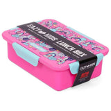 Eazy Kids Unicorn Lunch Box Set And Tritan Water Bottle with 2in1 drinking Flip Lid And Sipper 650ml - Pink