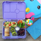 Eazy Kids Unicorn Bento Boxes With Insulated Lunch Bag - Purple