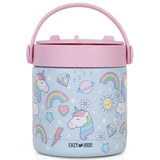 Eazy Kids Unicorn  Stainless Steel Insulated Food Jar 350ml - Blue