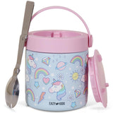 Eazy Kids Unicorn  Stainless Steel Insulated Food Jar 350ml - Blue
