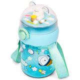 Eazy Kids Water Bottle 580ml With straw - Green