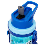 Eazy Kids Water Bottle 500ml With Straw And Strap - Blue