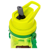 Eazy Kids Water Bottle 500ml With Straw And Strap - Green