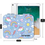 Eazy Kids Unicorn Bento Lunch Box  With Sandwich Cutter Set - Blue