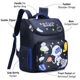 Eazy Kids Astronaut School bag  15Inch -Blue