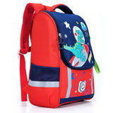 Eazy Kids School Bag Dino in Space 15Inch - Red