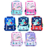Eazy Kids School Bag Unicorn Green And Pink 15Inch
