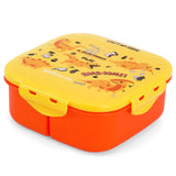 Eazy Kids Dino Square Bento Lunch Box - Yellow