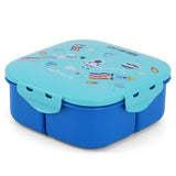 Eazy Kids Square Bento Lunch Box - Space Blue