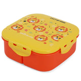 Eazy Kids Tiger Square Bento Lunch Box - Yellow