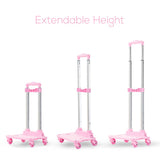 Eazy Kids 4-Wheel School Bag Trolley – Pink