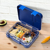 Eazy Kids Space Expedition 4/6 Convertible Bento Lunch Box With Sandwich Cutter Set - Blue