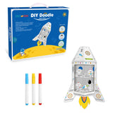 Eazy Kids DIY Creative Spacecraft With 3 Color Pens