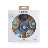 Frigg Round Silicone Baby Pacifier 0M-6M Pack of 6 Endless Sea - Size 1