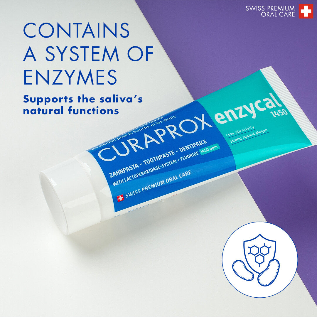 Curaprox Enzycal 1450 Toothpaste 75Ml Online In UAE Laadlee curaprox-enzycal-1450-toothpaste-75ml-online-in-uae-laadlee