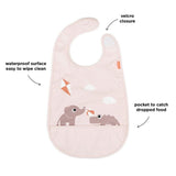 Done By Deer Bib W/Velcro Playground - Powder