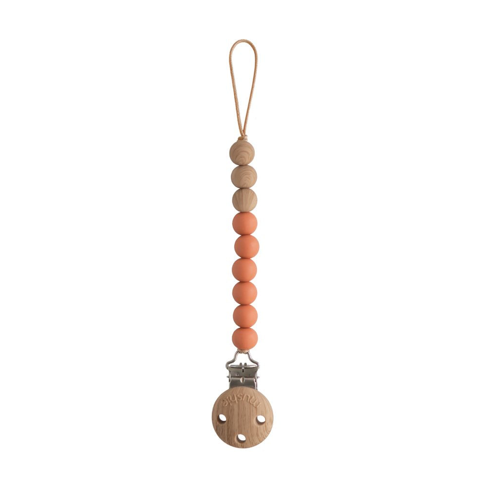 Mushie Pacifier Clips Eva Clementine - Laadlee