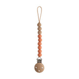 Mushie Pacifier Clips Eva Clementine - Laadlee
