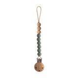 Mushie Pacifier Clips Eva Dried Thyme - Laadlee