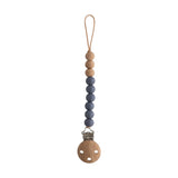 Mushie Pacifier Clips Eva Iron - Laadlee