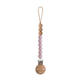 Mushie Pacifier Clips Eva Mauve - Laadlee