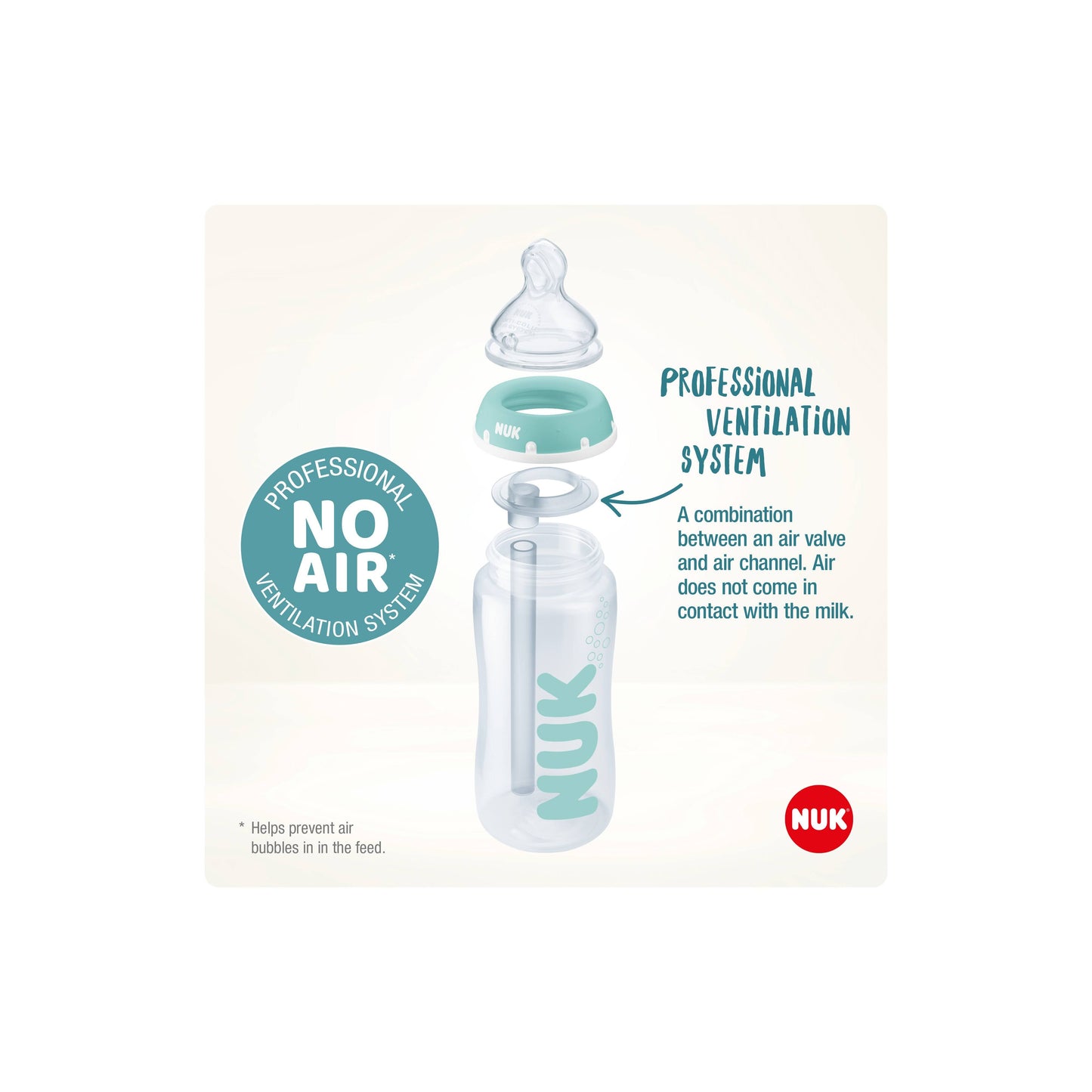 Nuk Anti-Colic Professional PP Bottle Set - 300 ml