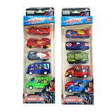 Stem Avengers Road Racing Die-Cast Car Set - 5Pcs (Style May Vary)