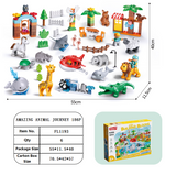 Feelo Amazing Animal Journey Building Blocks Set - 186pcs