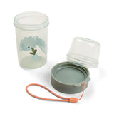 Done By Deer To Go 2-Way Snack Container Large Croco - Green