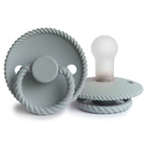 Frigg Rope Silicone Baby Pacifier 6M-18M, 1Pack, French Gray - Size 2 - Laadlee