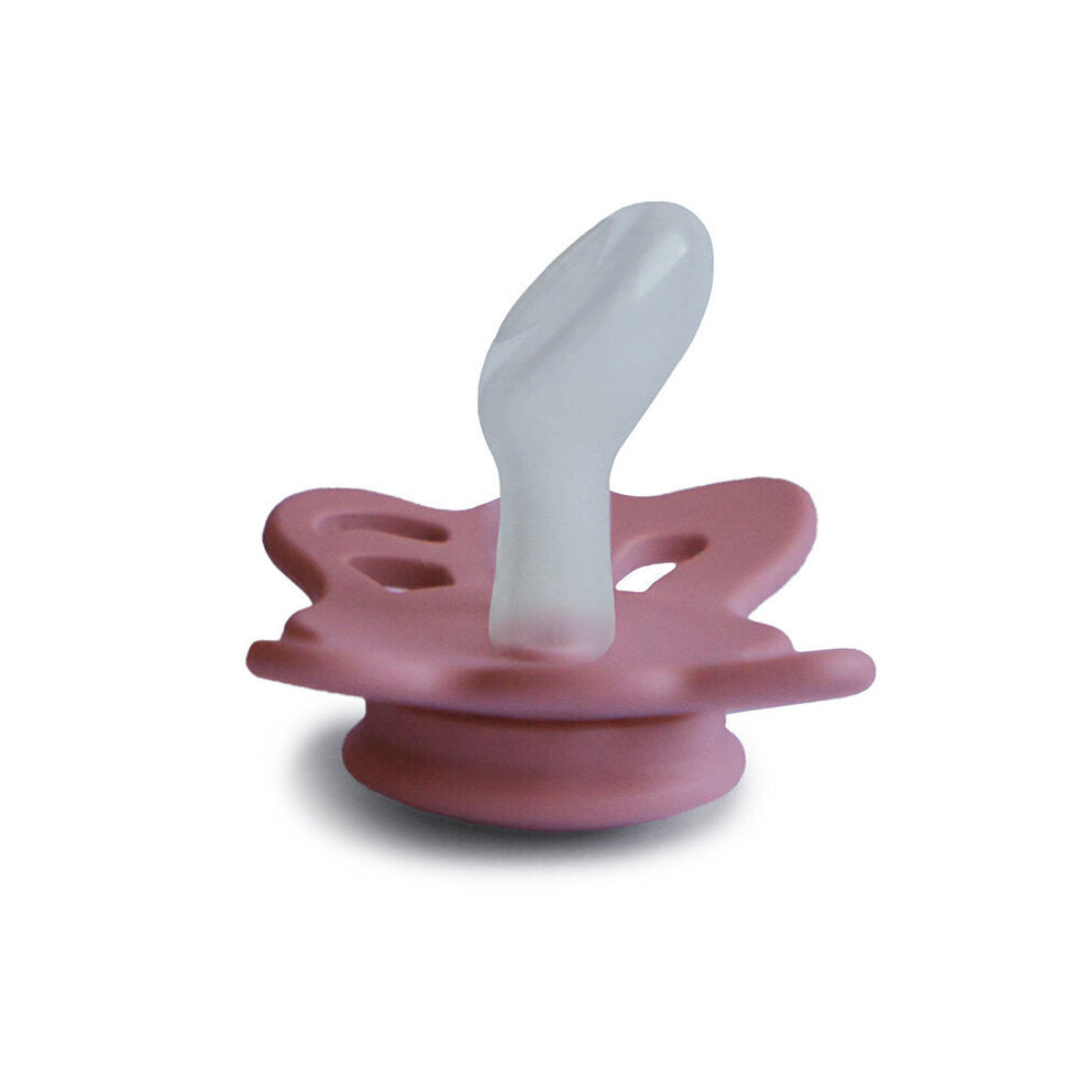Frigg Butterfly Anatomical Silicone Baby Pacifier 0-6M, Cedar - Size 1 - Laadlee