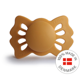 Frigg Lucky Symmetrical Silicone Baby Pacifier 0-6M, Honey Gold - Size 1 - Laadlee