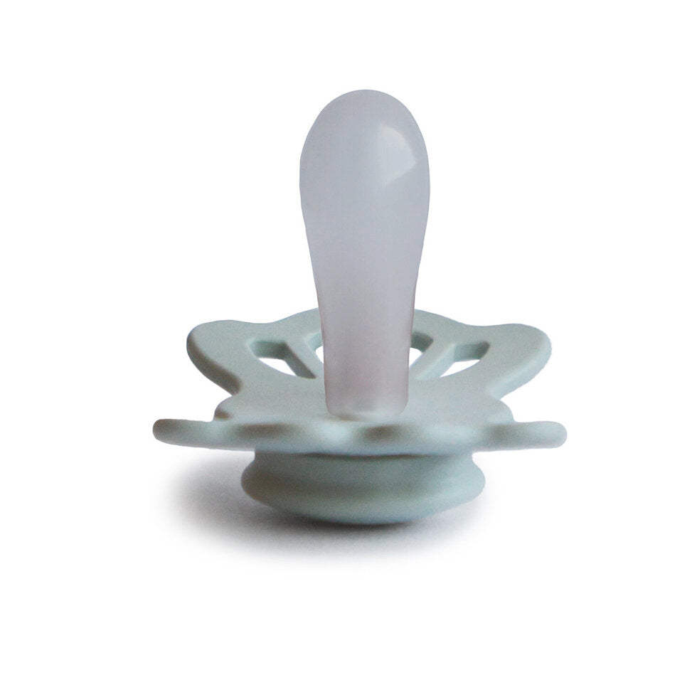 Frigg Lucky Symmetrical Silicone Baby Pacifier 6M-18M, Sage - Size 2 - Laadlee