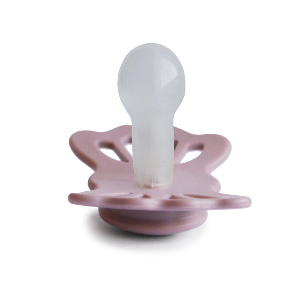 Frigg Lucky Symmetrical Silicone Baby Pacifier 6M-18M, Primrose - Size 2 - Laadlee