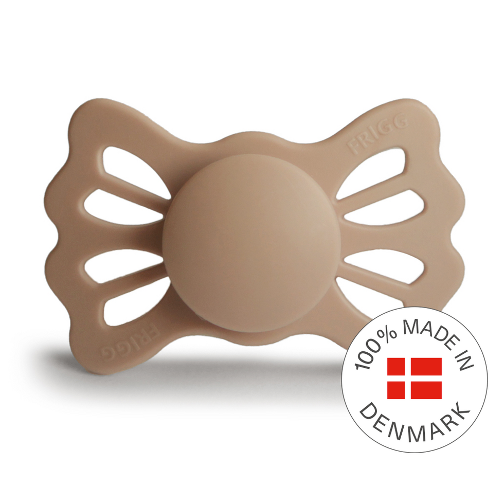 Frigg Lucky Symmetrical Silicone Baby Pacifier 6M-18M, Silky Satin - Size 2 - Laadlee