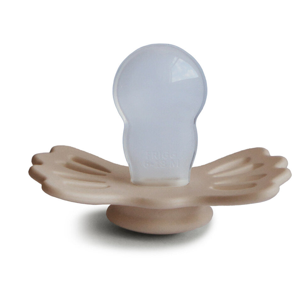 Frigg Lucky Symmetrical Silicone Baby Pacifier 6M-18M, Silky Satin - Size 2 - Laadlee
