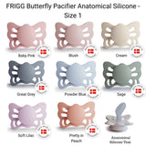 Frigg Lucky Symmetrical Silicone Baby Pacifier 0-6M, Baby Pink - Size 1 - Laadlee