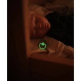 Frigg Daisy Silicone Baby Pacifier 6M-18M ,Pack of 2 , French Gray Night / Portobello Night - Size 2