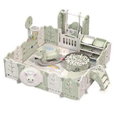 Factual Toys All-in-1 Luxury Kids Playpen With Multiple Activities - Green