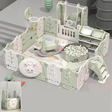 Megastar Baby Playpen Kids Playhouse With Multiple Activities - Green